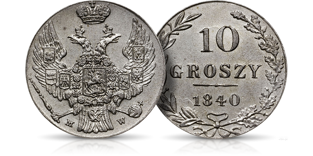 10 groszy 1840 Mikołaj I