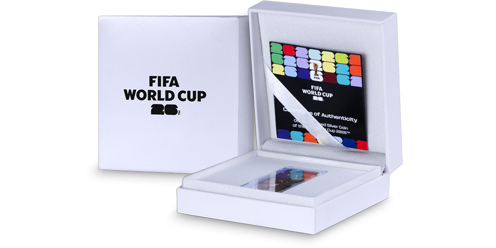 awers rewers sztabka oficjalna moneta mundialu 2026 w pudełku
