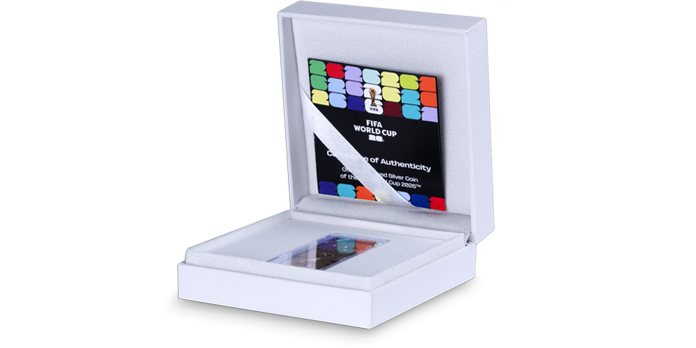 FIFA Samoa moneta sztabka w pudełku