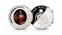 Królowa Marysieńka na srebrnej monecie