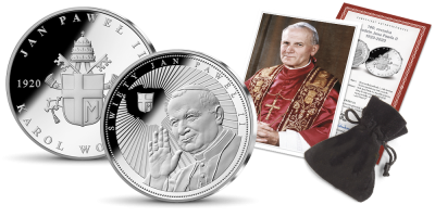 100. rocznica urodzin Jana Pawła II Jubileuszowy medal w hołdzie Wielkiemu Polakowi 