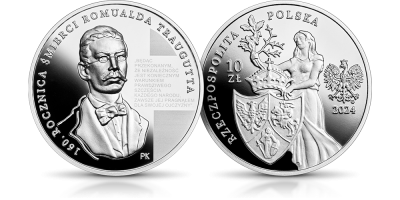 160. rocznica śmierci Romualda Traugutta - srebna moneta NBP 