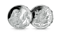 kolekcja srebrnych medali wszyscy święci Faustyna