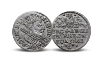  trojak srebrny krakowski Zygmunt III Waza