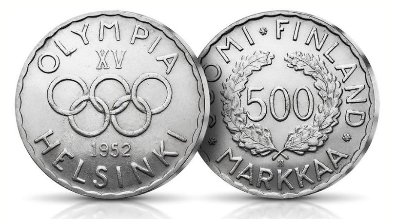 monety olimpijskie. Helsinki 1952