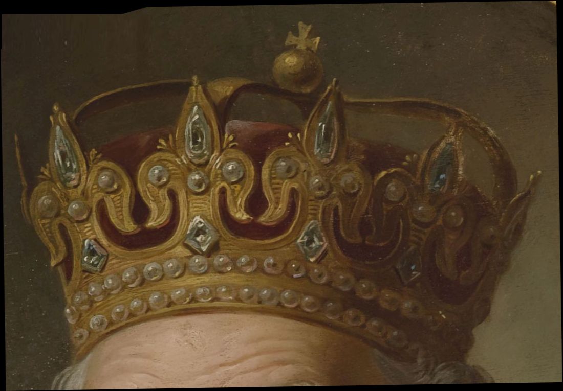 Korona homagialna przedstawiona na portrecie Kazimierza Wielkiego