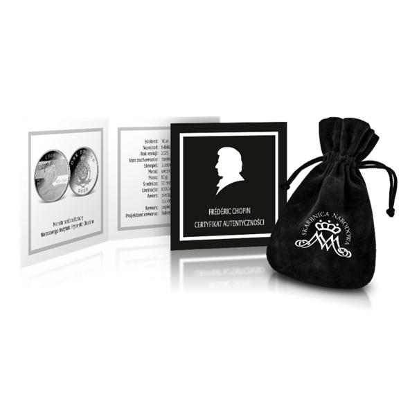 Srebrna moneta „Fryderyk Chopin”