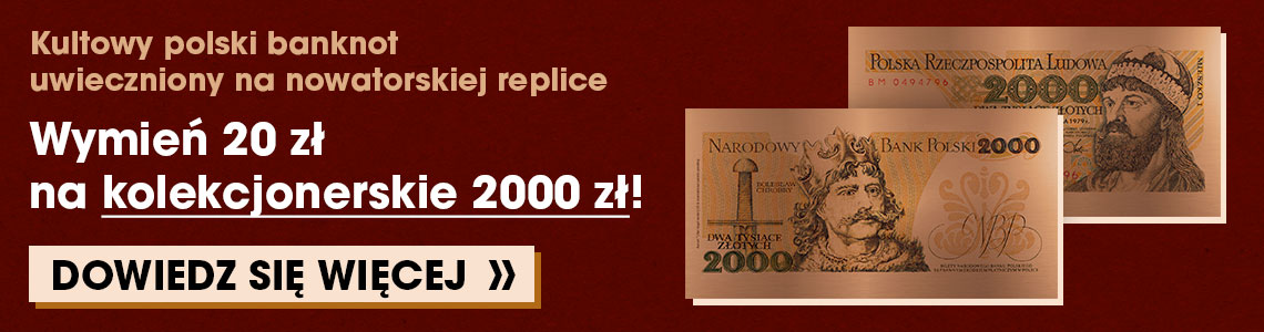 Kultowy polski banknot uwieczniony na nowatorskiej replice