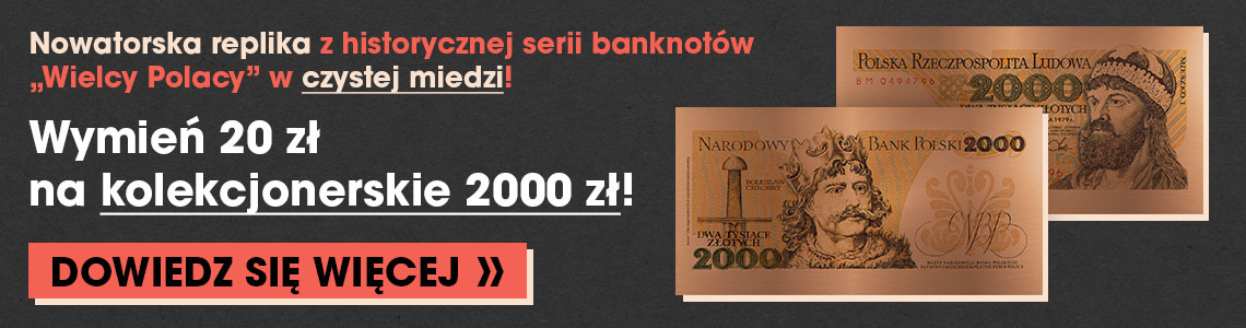 Nowatorska replika z historycznej serii banknotów 