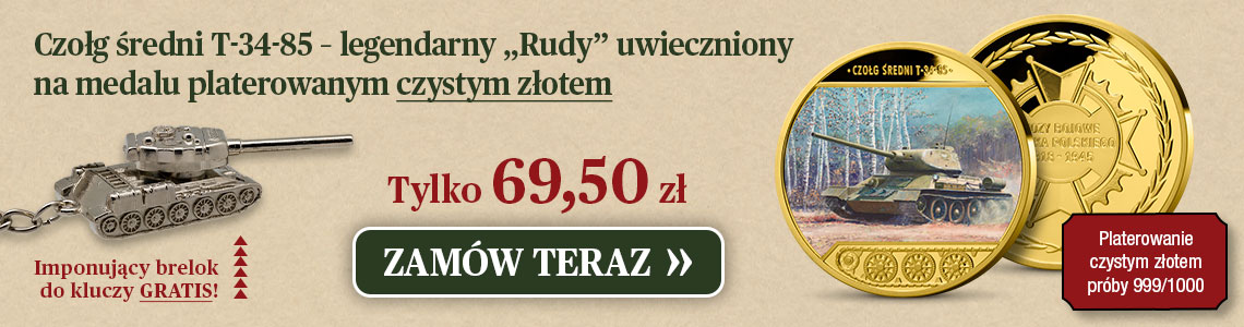 Legendarny „Rudy” uwieczniony na medalu kolekcjonerskim platerowanym złotem próby 999/1000 
