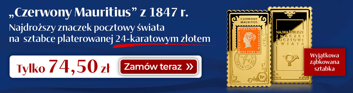 Najważniejsze znaczki pocztowe świata na unikatowych sztabkach z ząbkowaną krawędzią, uszlachetnionych 24-karatowym złotem