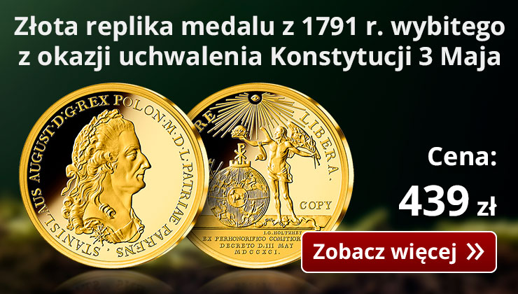 Replika z cennego złota w rocznicę uchwalenia Konstytucji 3 Maja