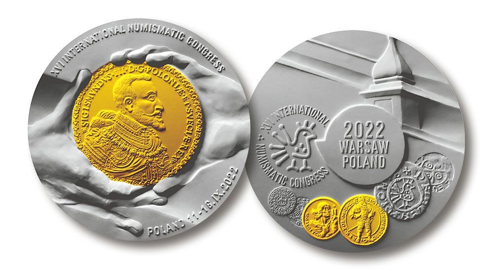Pamiątkowy medal XVI Międzynarodowego Kongresu Numizmatycznego