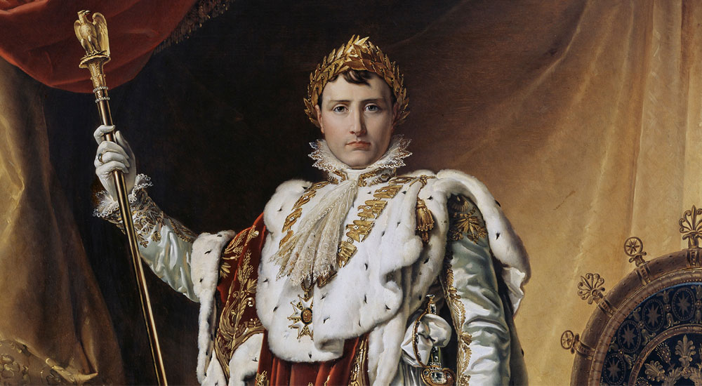 Napoleon w szatach koronacyjnych