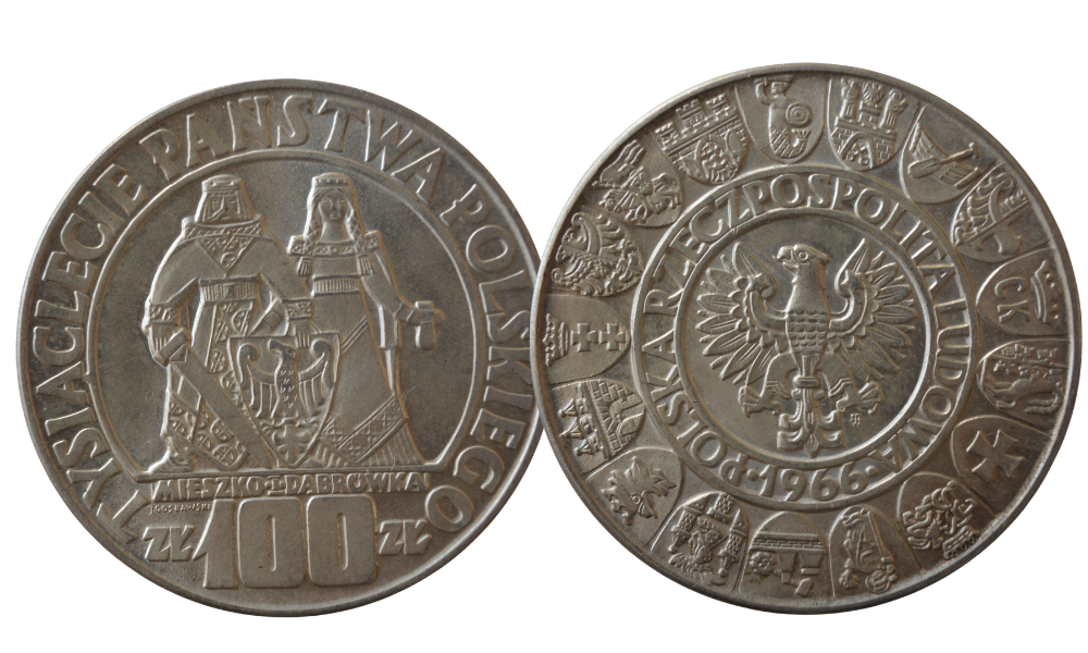 Moneta 100 złotych 966