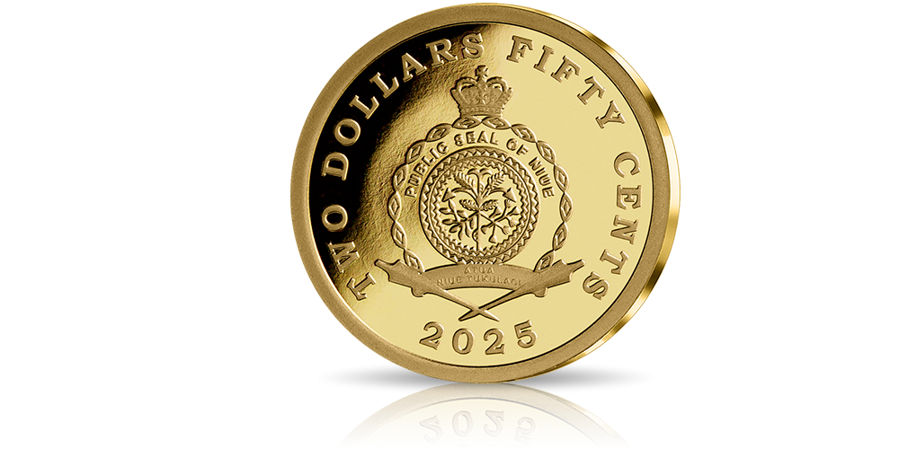 Awers monety o nominale 2,5 dolara