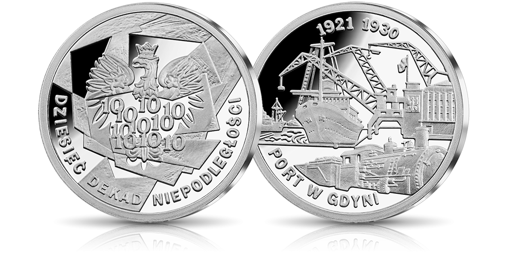 srebrne-medale-10-dekad-niepodleglosci-1921-1930-port-w-gdyni