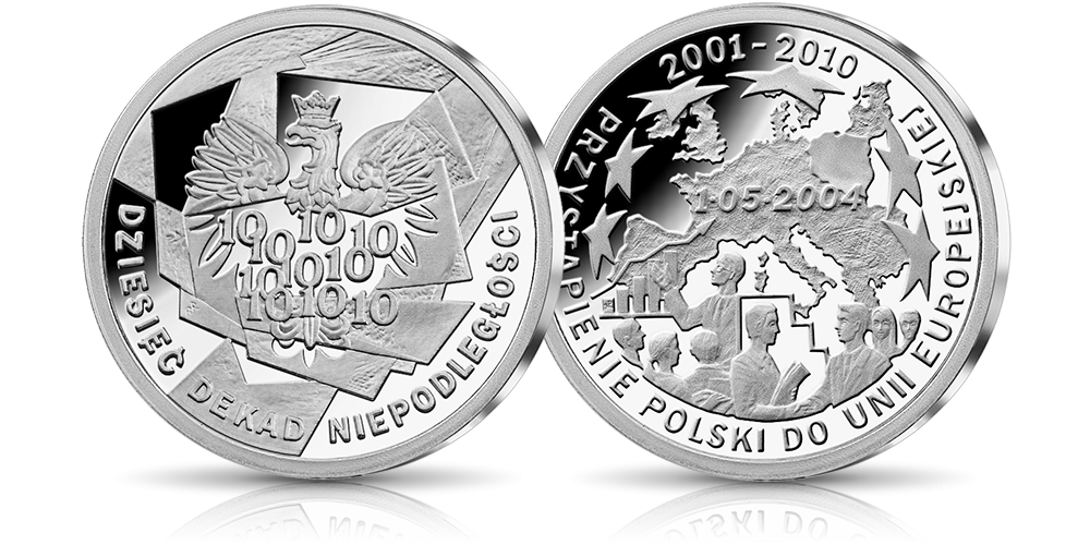 srebrne-medale-10-dekad-niepodleglosci-2001-2010-przystapienie-do-unii-europejskiej