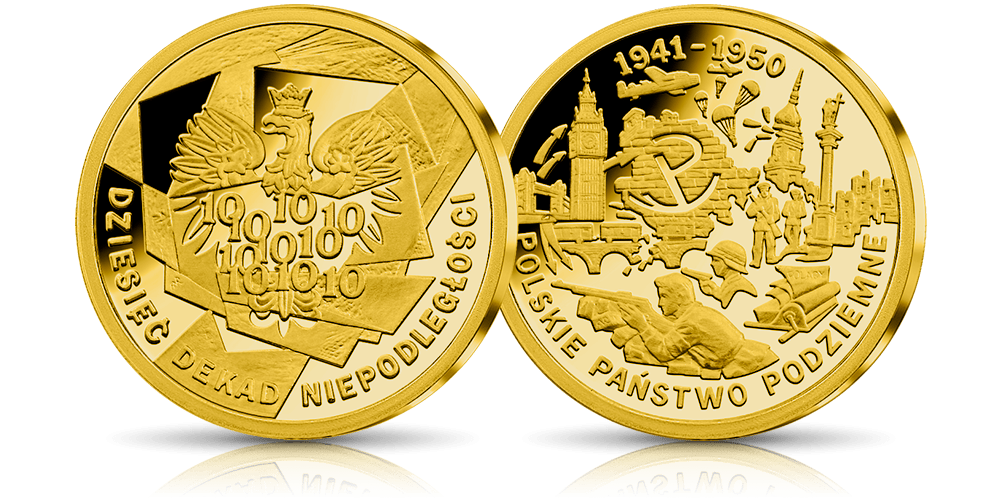 Wstąpienie Polski do NATO na medalu uszlachetnionym 24-karatowym złotem