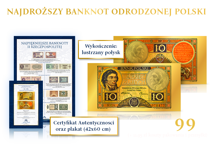 Najdroższy banknot odrodzonej Polski!