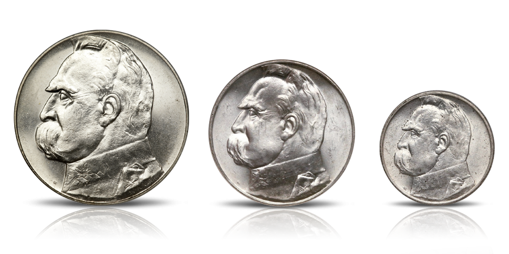 Piłsudski monety międzywojenne