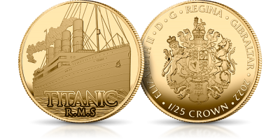 110. rocznica zatonięcia Titanica - moneta wybita w czystym złocie