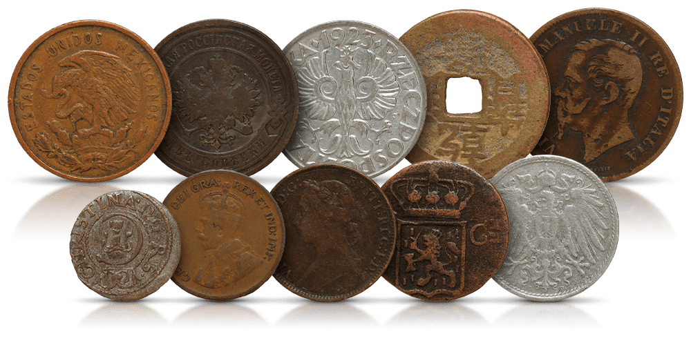 zestaw monet 250 lat emigracji do USA