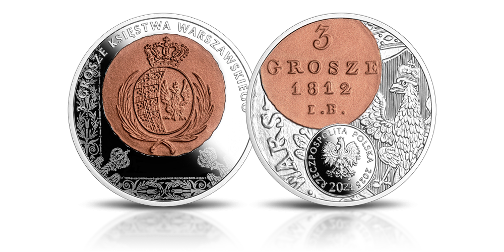 3 gr Ks. Warszawskiego Kolekcjonerska srebrna moneta 20 zł emitowana przez NBP 