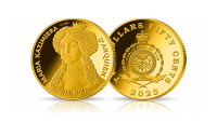 Kolekcja 7 najsłynniejszych polskich królowych - Maria Kazimiera d'Arquien (Marysieńska Sobieska) - moneta ze złota próby 999/1000, najwyższa jakość mennicza, stempel lustrzany