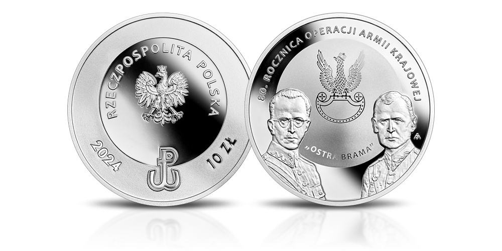 Operacja Armii Krajowej - srebrna moneta kolekcjonerska emitowana przez NBP.