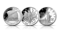 Amerykańskie Srebrne Dolary: 200 lat Konstytucji USA, 200 lat Kongresu USA, Statua Wolności - oficjalne dolarówki USA