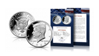 Oficjalna srebrna półdolarówka John F. Kennedy z 1964 roku z Certyfikatem Autentyczności
