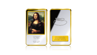 Arcydzieła Malarstwa Światowego: Najsłynniejszy obraz świata – „Mona Lisa” na sztabce uszlachetnionej srebrem i złotem!