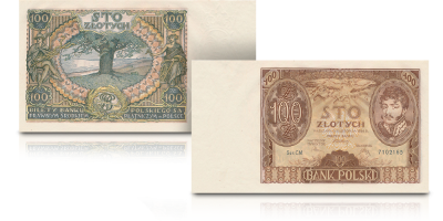 Autentyczny banknot II RP 