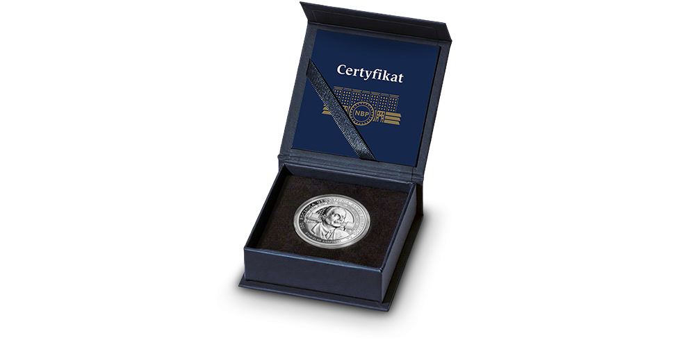100. rocznica utworzenia Banku Polskiego SA - srebrna moneta NBP w pudełku
