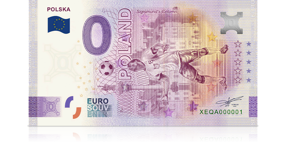 banknot kolekcjonerski 0 euro Polska 2