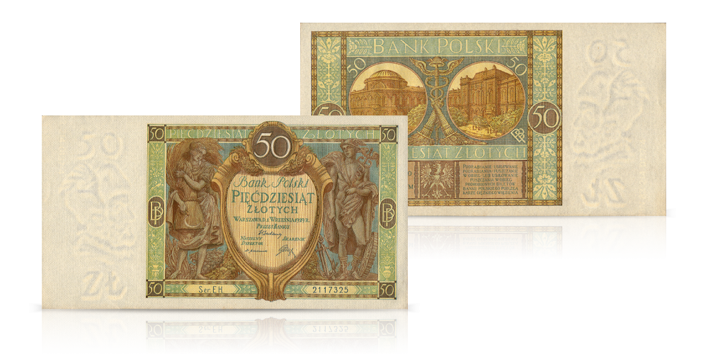 Merkury i Żniwiarka banknot UNESCO