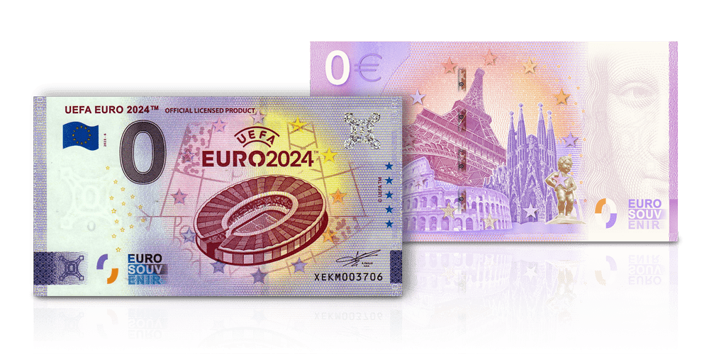 0 euro banknot pamiątkowy EURO 2024