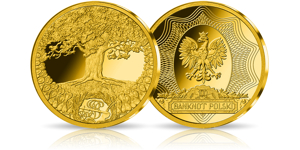 medale z wizerunkiem banknotów polskich