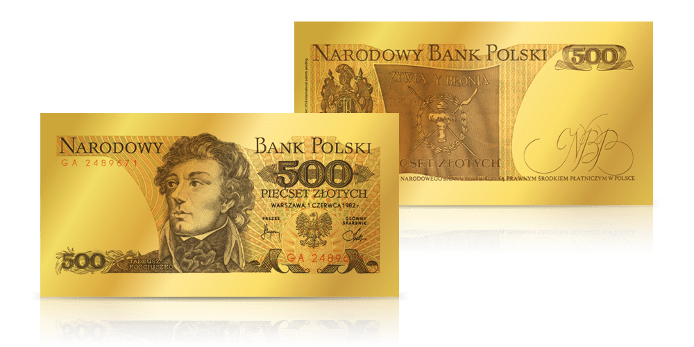 Replika banknotu 500 zł