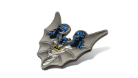 Batman na srebrnej monecie o masie 5 uncji.