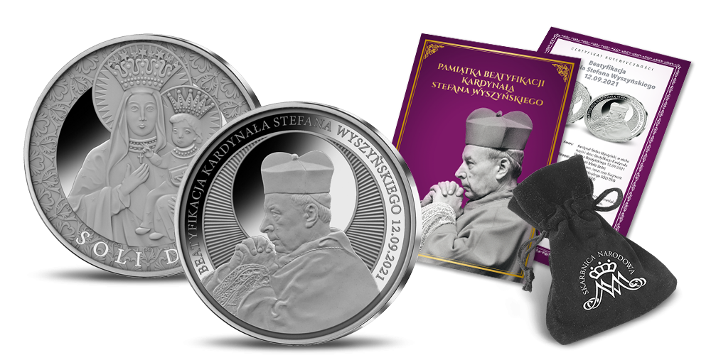   pamiątkowy medal w hołdzie kardynałowi Stefanowi Wyszyńskiemu