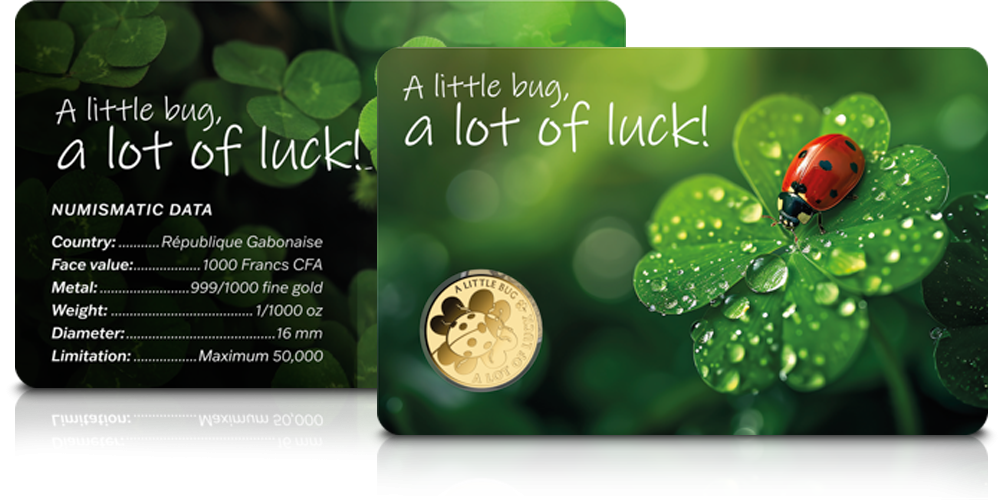 Blister ze specyfikacją numizmatu w komplecie.