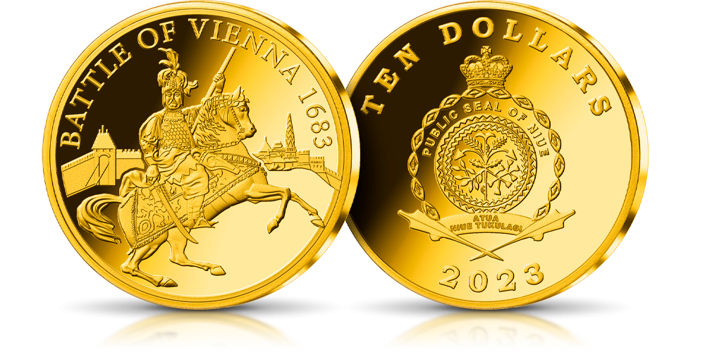 Bitwa o Wiedeń - Jan III Sobieski na monecie 1/4 uncji złota