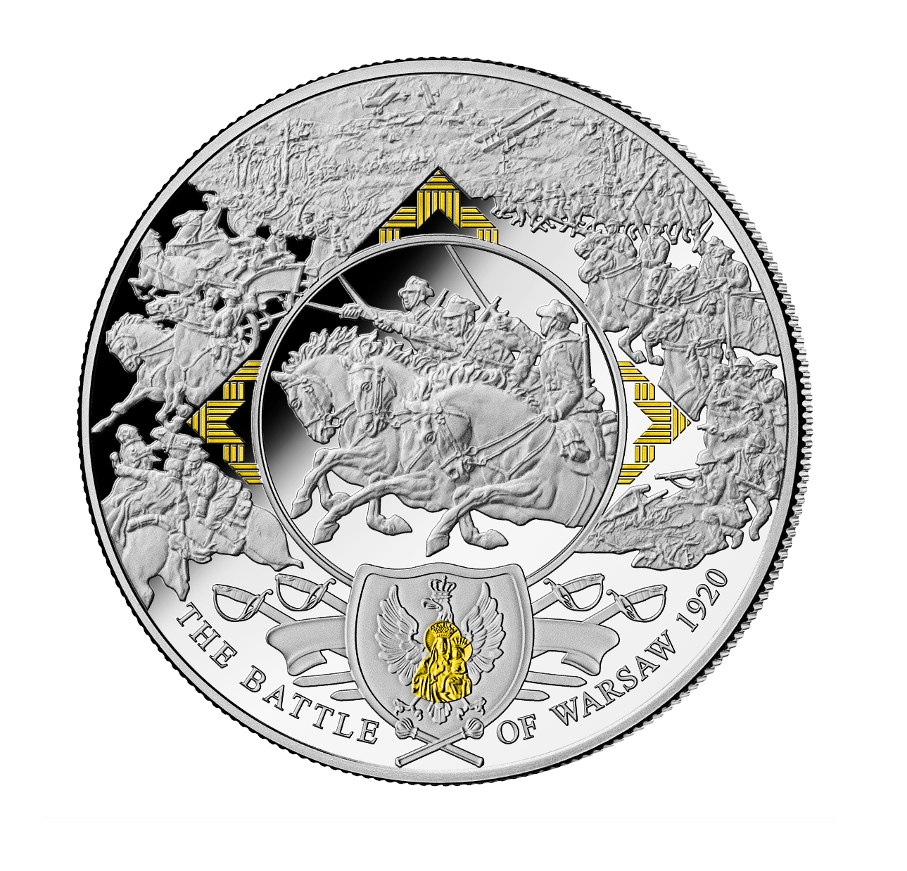 Bitwa Warszawska 1920 na srebrnej monecie o wadze aż 0,5 kg! Bitwa Warszawska 1920 na srebrnej monecie o wadze aż 0,5 kg!