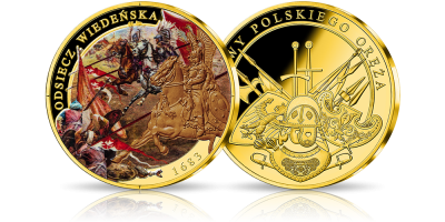 Kolekcja Bitwy polskiego oręża platerowane złotem