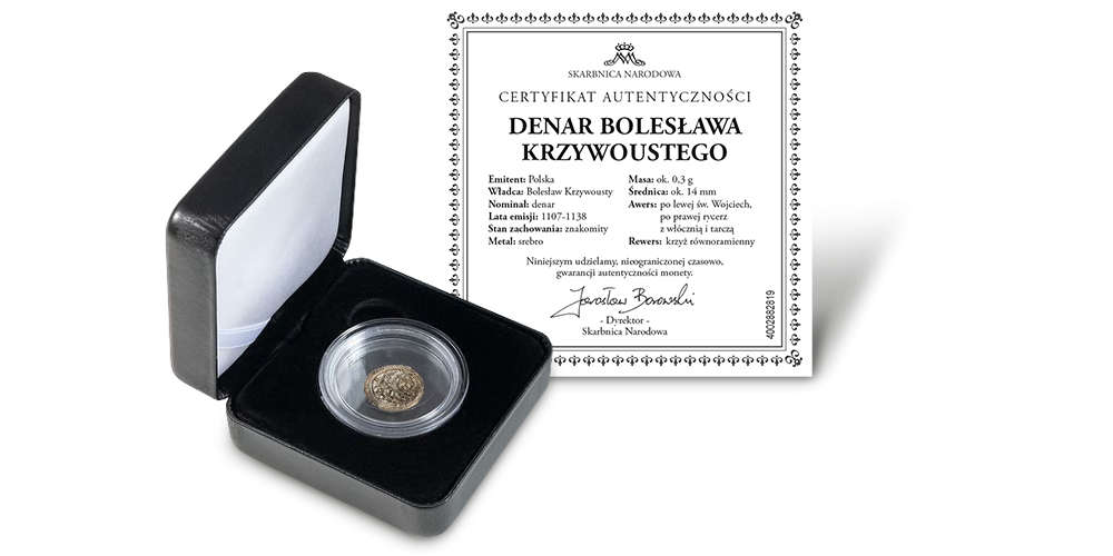 denar Krzywousty książę i święty Wojciech denar Krzywousty książę i święty Wojciech