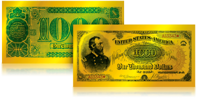 Najcenniejsze Banknoty Świata w Złocie 