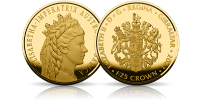 Elżbieta Bawarska - cesarzowa Sisi na monecie wybitej w czystym złocie