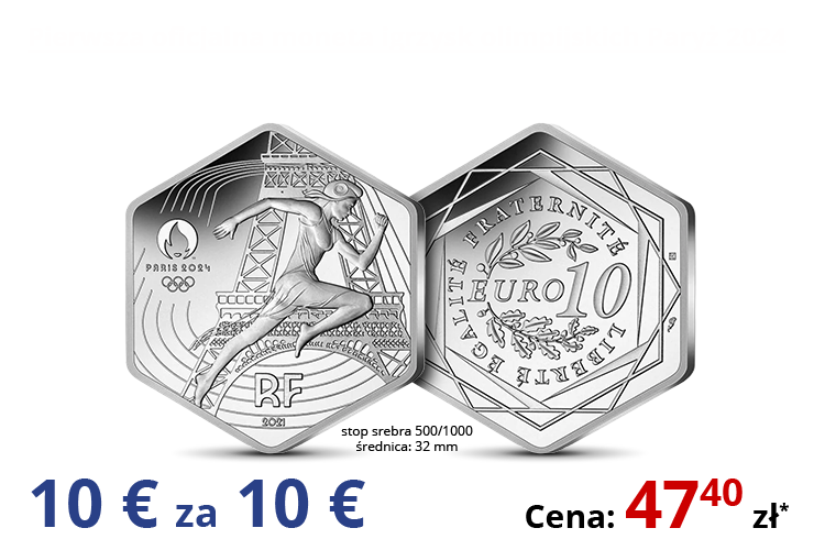 Pierwsza oficjalna moneta igrzysk olimpijskich Paryż 2024